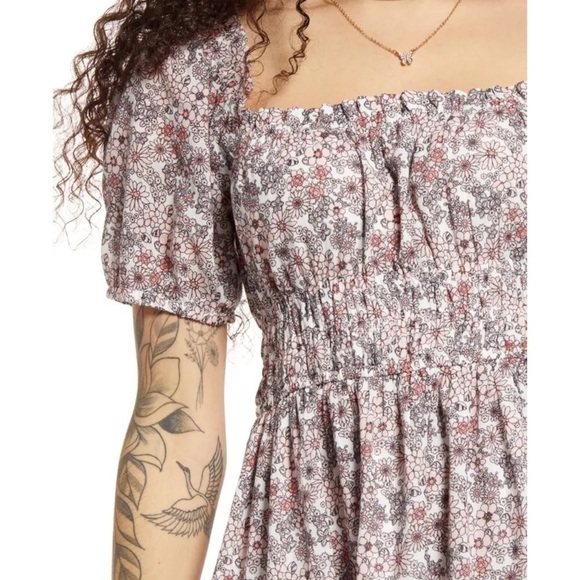 SHIRRED Puff Sleeve Cotton Prairie Dress
BP. - Picture 3 of 6